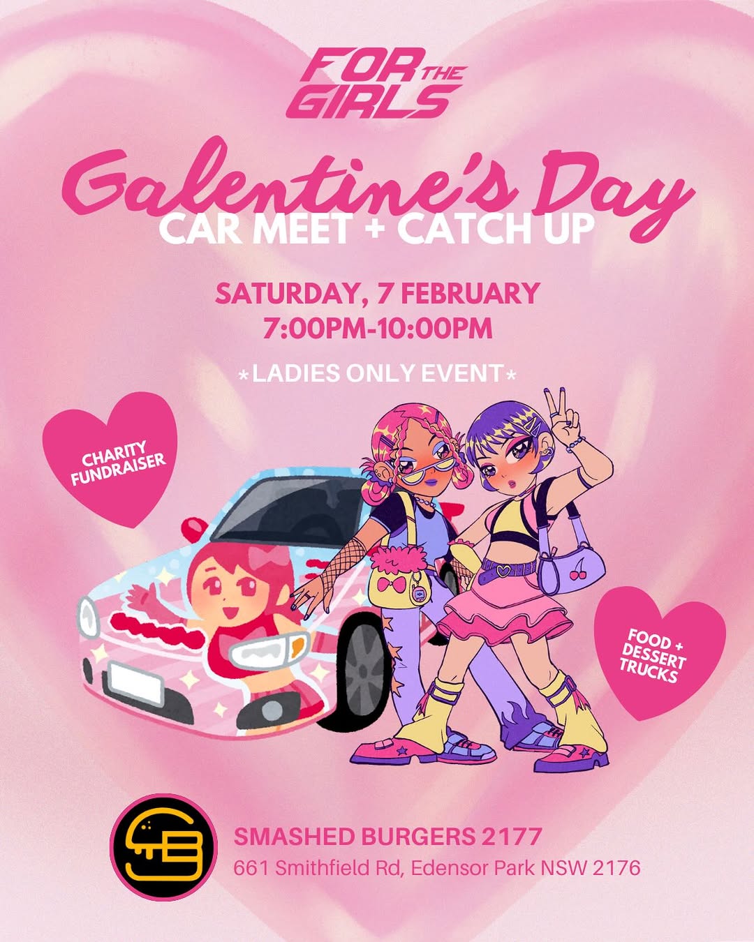 Galentine's Day Car Meet + Catch Up — car meet in Sydney, NSW on Saturday 7 February 2026