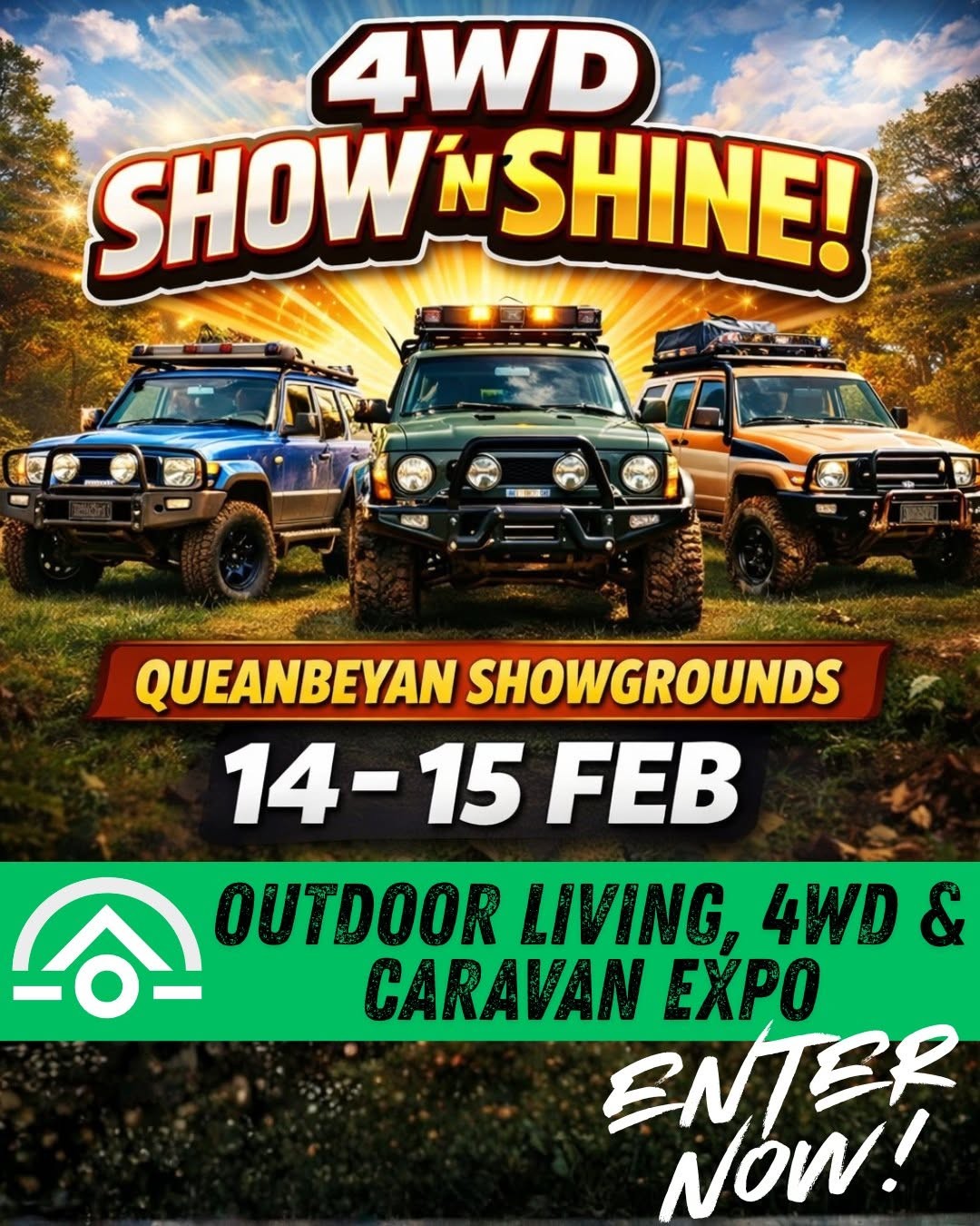 Outdoor Living, 4WD & Caravan Expo — 4x4 spectator event in Sydney, NSW on Saturday 14 February 2026