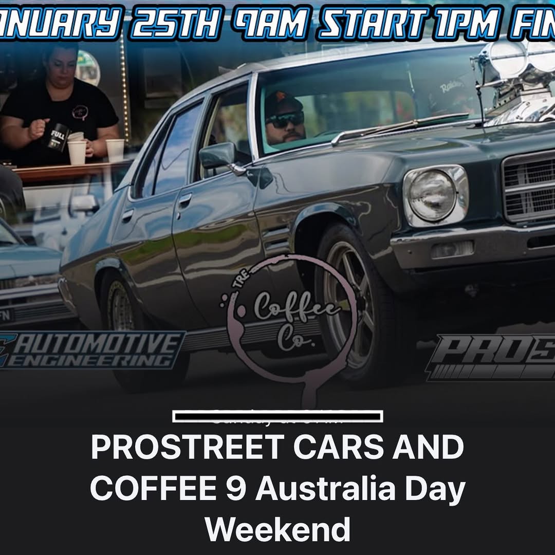 Prostreet Cars and Coffee 9 — car meet in Melbourne, VIC on Sunday 25 January 2026
