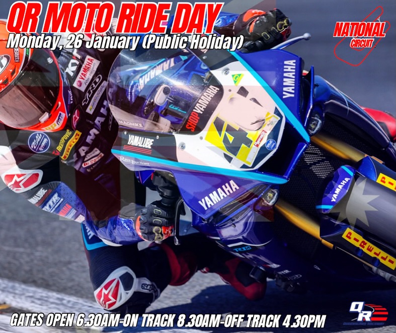 QR Moto Ride Day — track day in Brisbane, QLD on Monday 26 January 2026