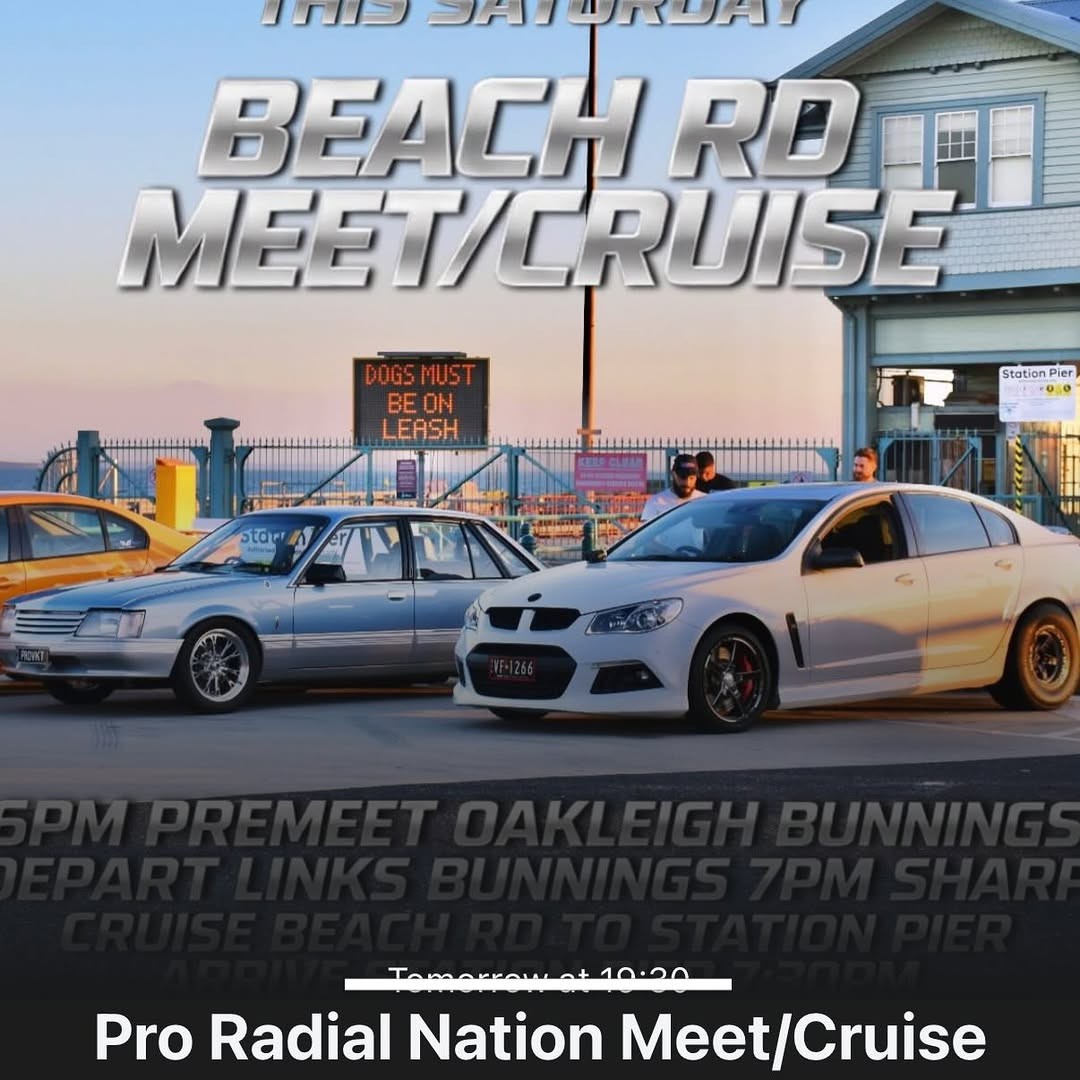 Beach Rd Meet/Cruise — Muscle car meet in Melbourne, VIC on Saturday 21 February 2026