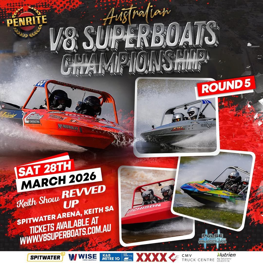 Australian V8 Superboats Championship - Round 5 — Muscle spectator event in Adelaide, SA on Saturday 28 March 2026