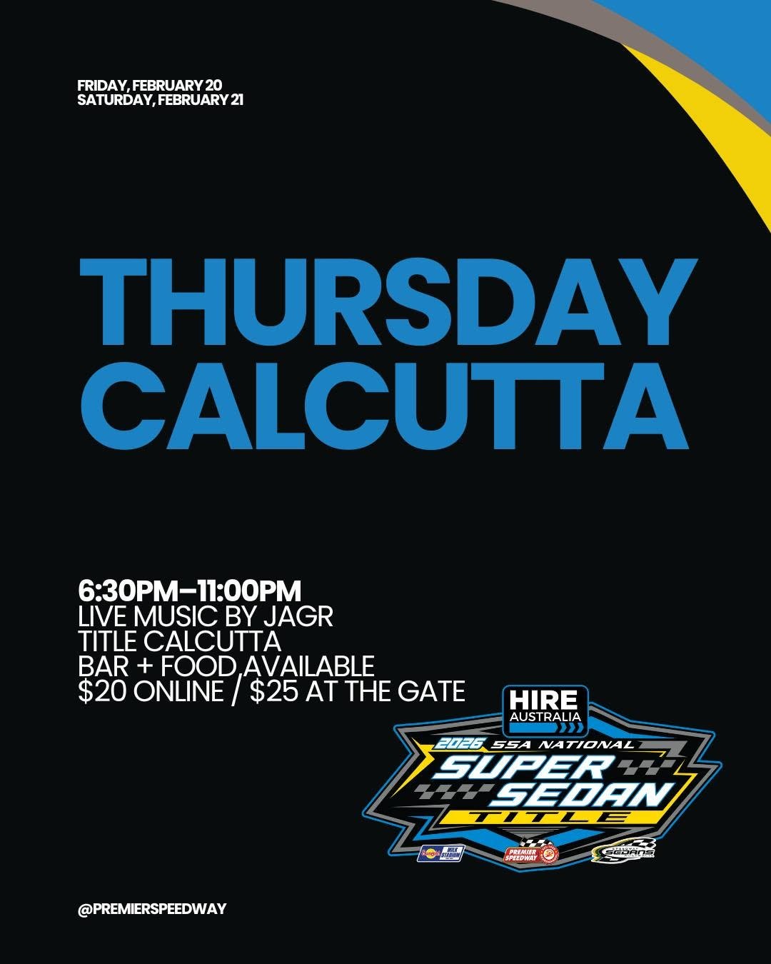 Thursday Calcutta — Muscle car meet in Melbourne, VIC on Thursday 19 February 2026