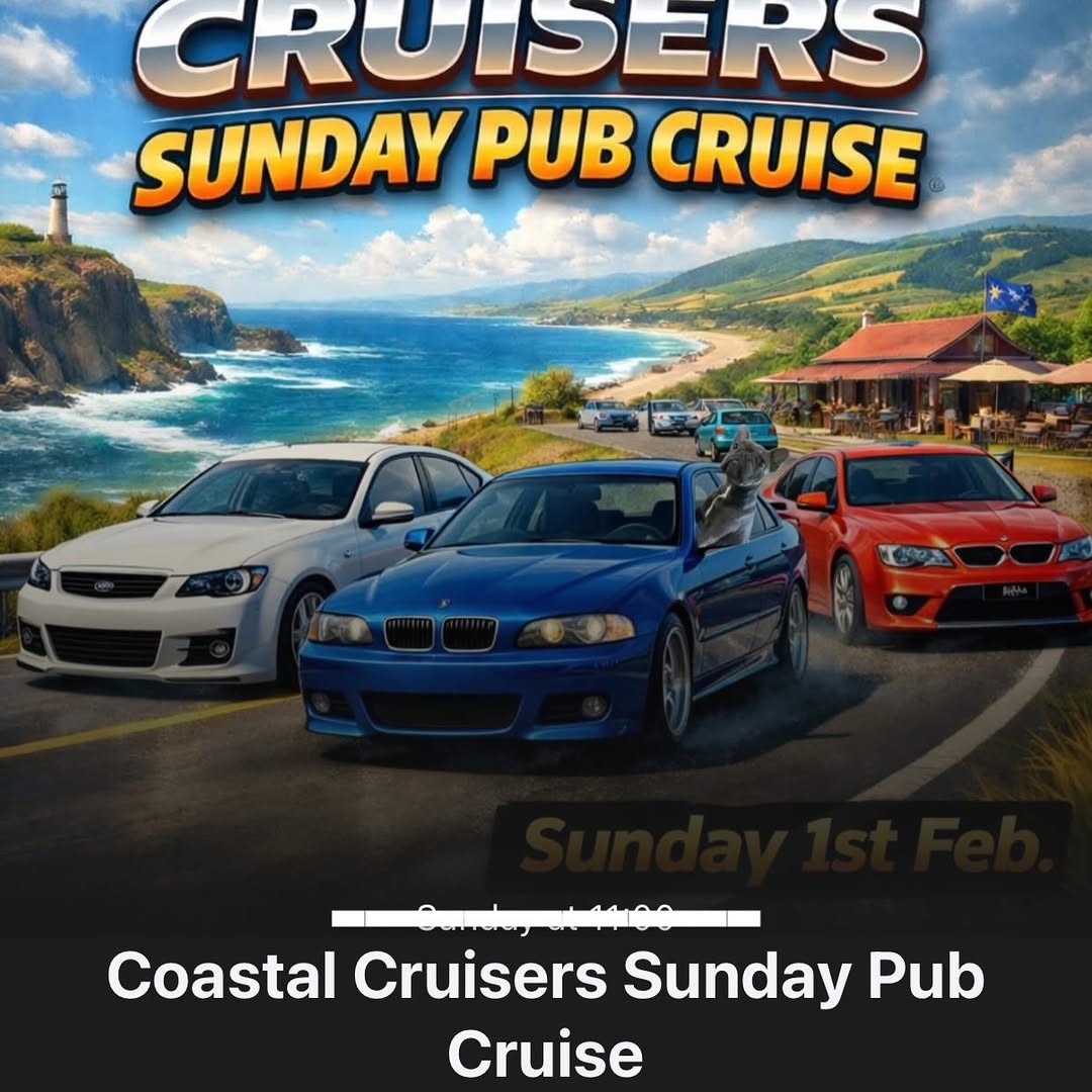 Coastal Cruisers Sunday Pub Cruise — car meet in Melbourne, VIC on Sunday 1 February 2026