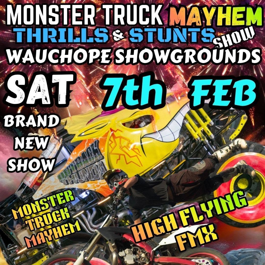 Monster Truck Mayhem Thrills & Stunts Show — 4x4 spectator event in Sydney, NSW on Saturday 7 February 2026
