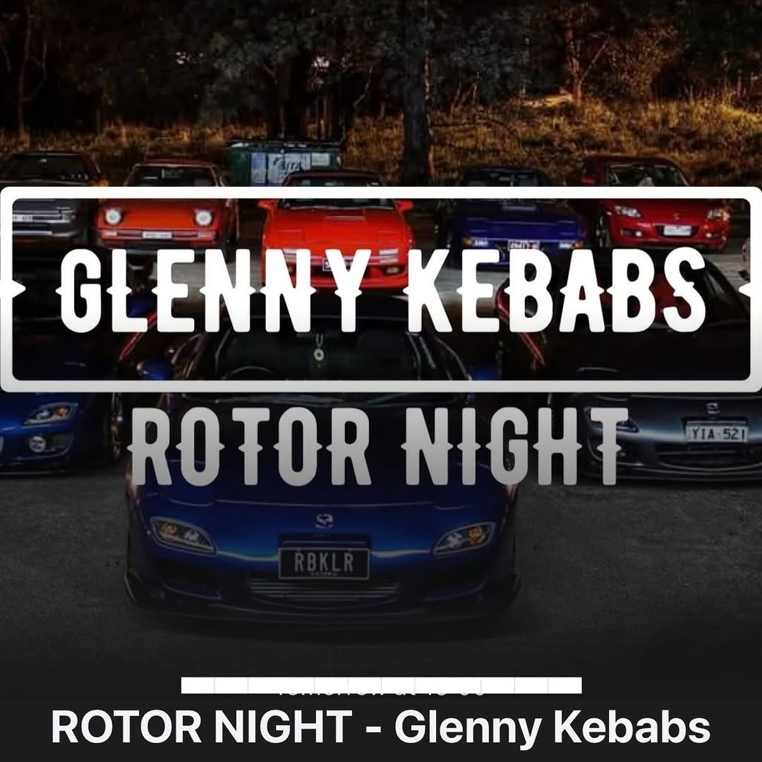 Rotor Night — JDM car meet in Melbourne, VIC on Wednesday 28 January 2026
