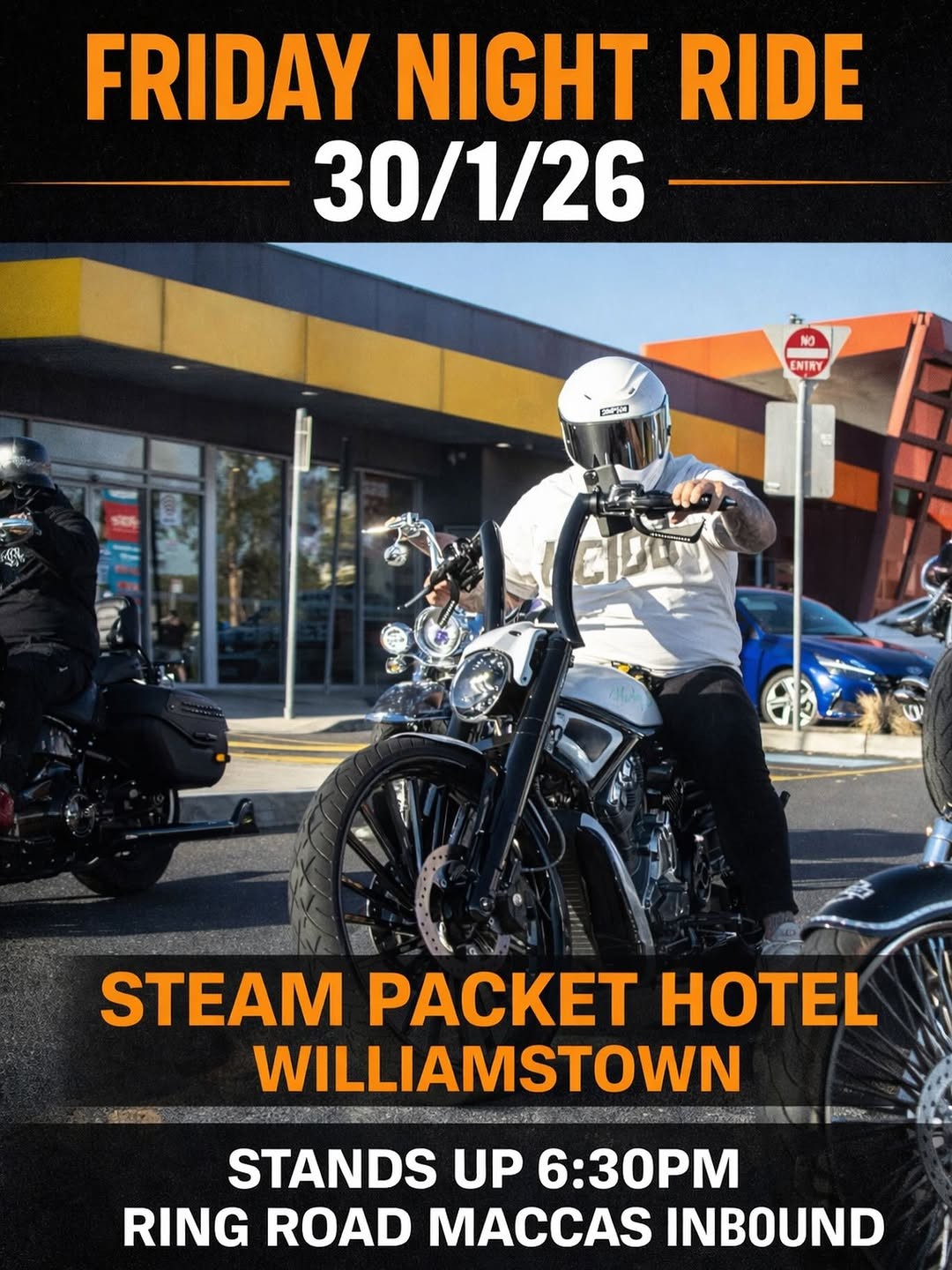 Friday Night Ride — car meet in Melbourne, VIC on Friday 30 January 2026