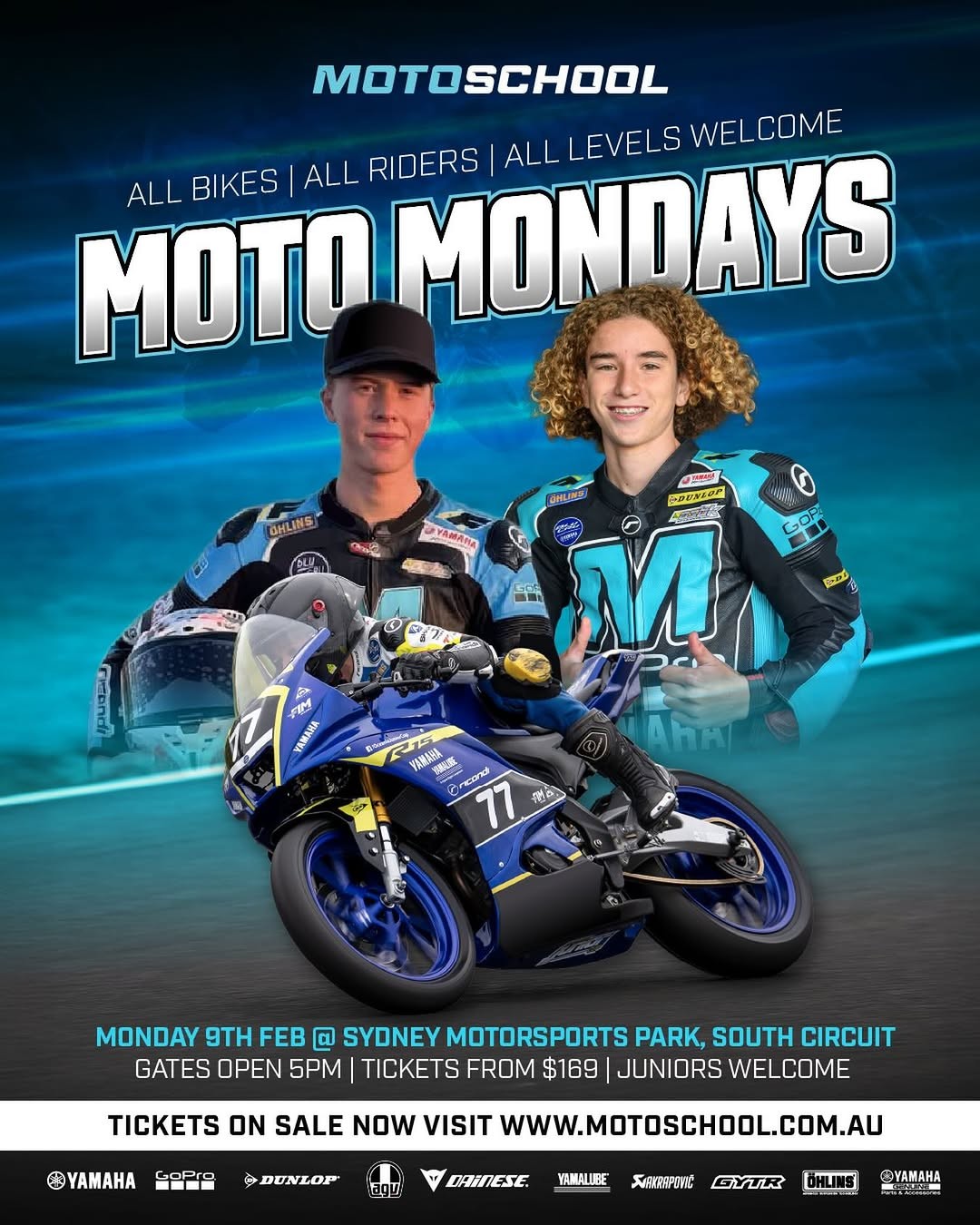 Moto Mondays — track day in Sydney, NSW on Monday 9 February 2026