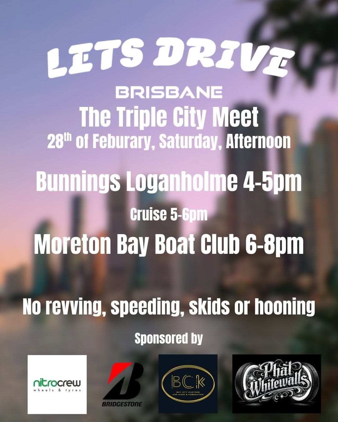 The Triple City Meet — Stance car meet in Brisbane, QLD on Saturday 28 February 2026