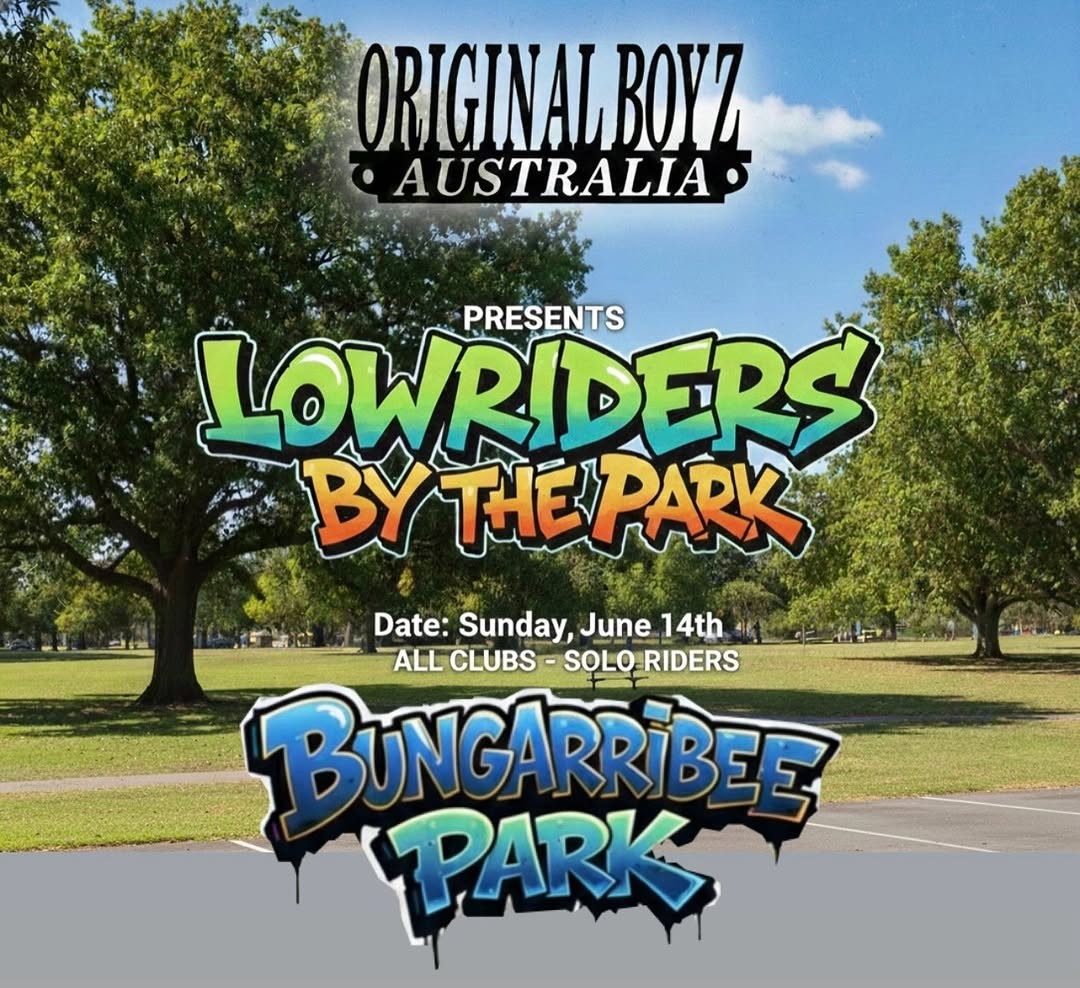 Lowriders By The Park — Classic/Stance car meet in Sydney, NSW on Sunday 14 June 2026