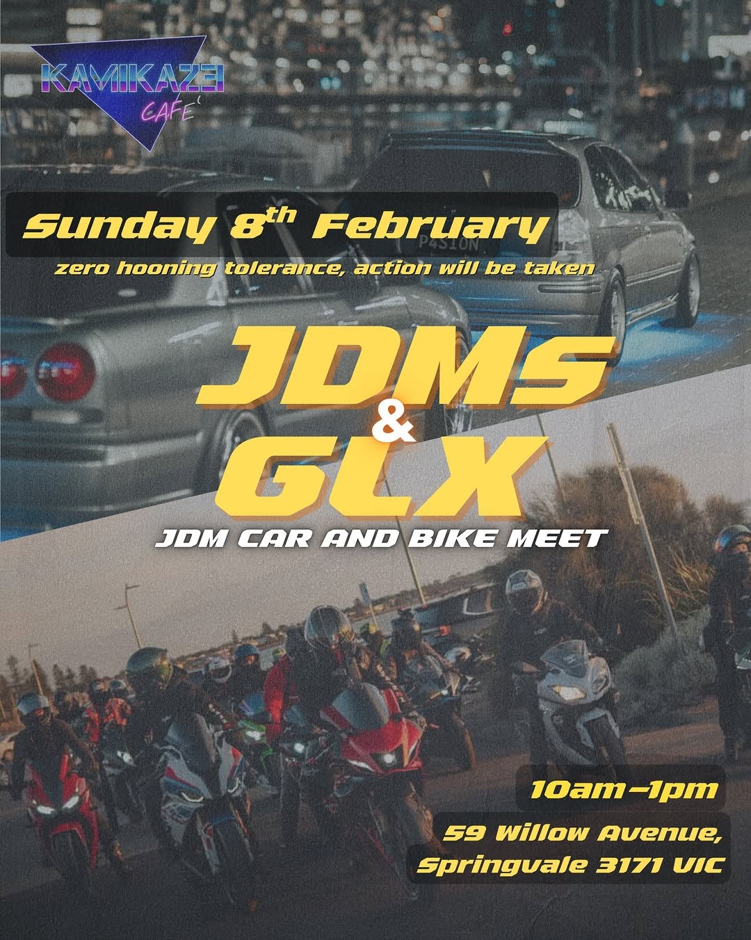 JDMS & GLX — JDM car meet in Melbourne, VIC on Sunday 8 February 2026