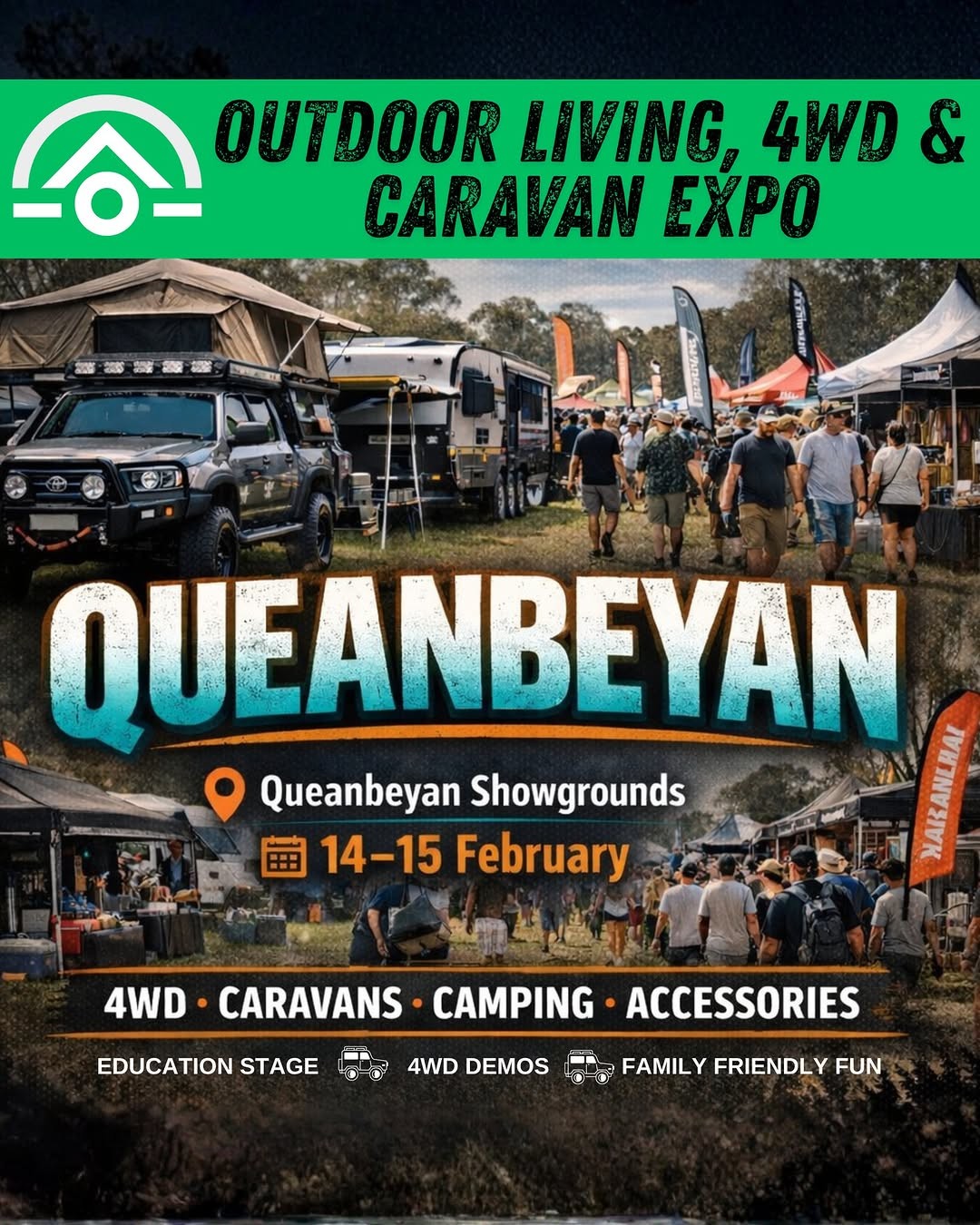 Outdoor Living, 4WD & Caravan Expo — 4x4 spectator event in Sydney, NSW on Saturday 14 February 2026