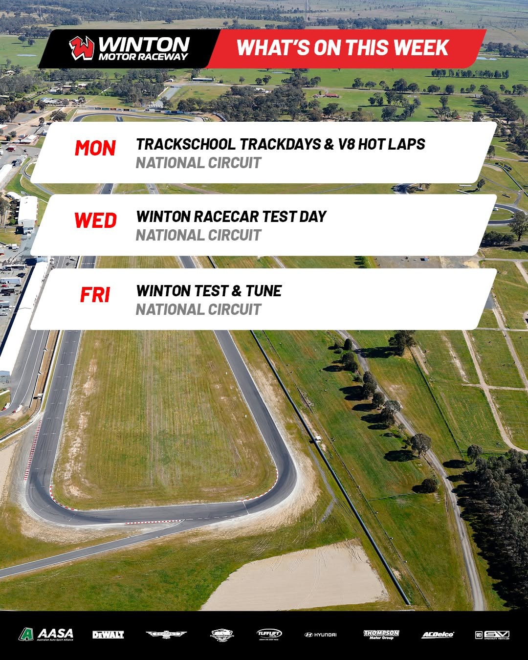 Winton This Week — Muscle/Euro track day in Melbourne, VIC on Monday 2 February 2026