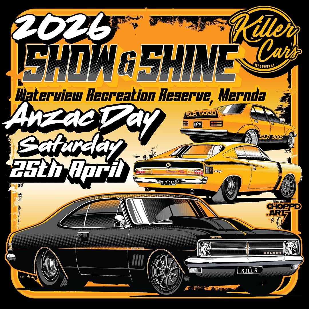 Killer Cars Show & Shine — Classic/Muscle car meet in Melbourne, VIC on Saturday 25 April 2026
