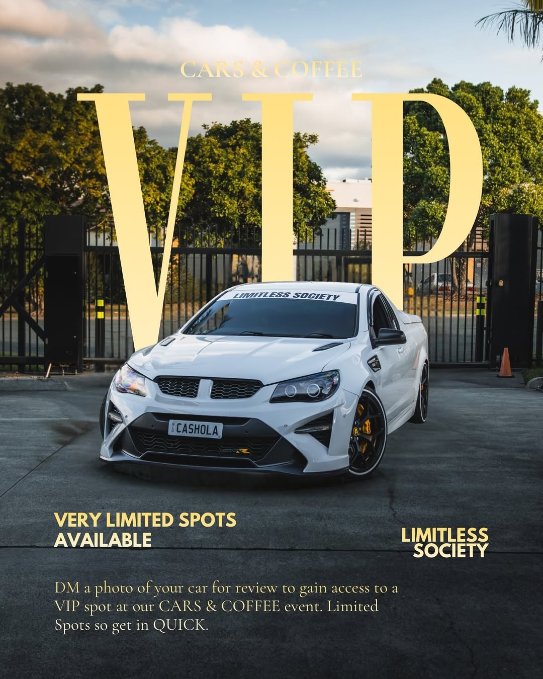 Limitless Cars & Coffee — Exotic/Muscle car meet in Gold Coast, QLD on Sunday 1 March 2026