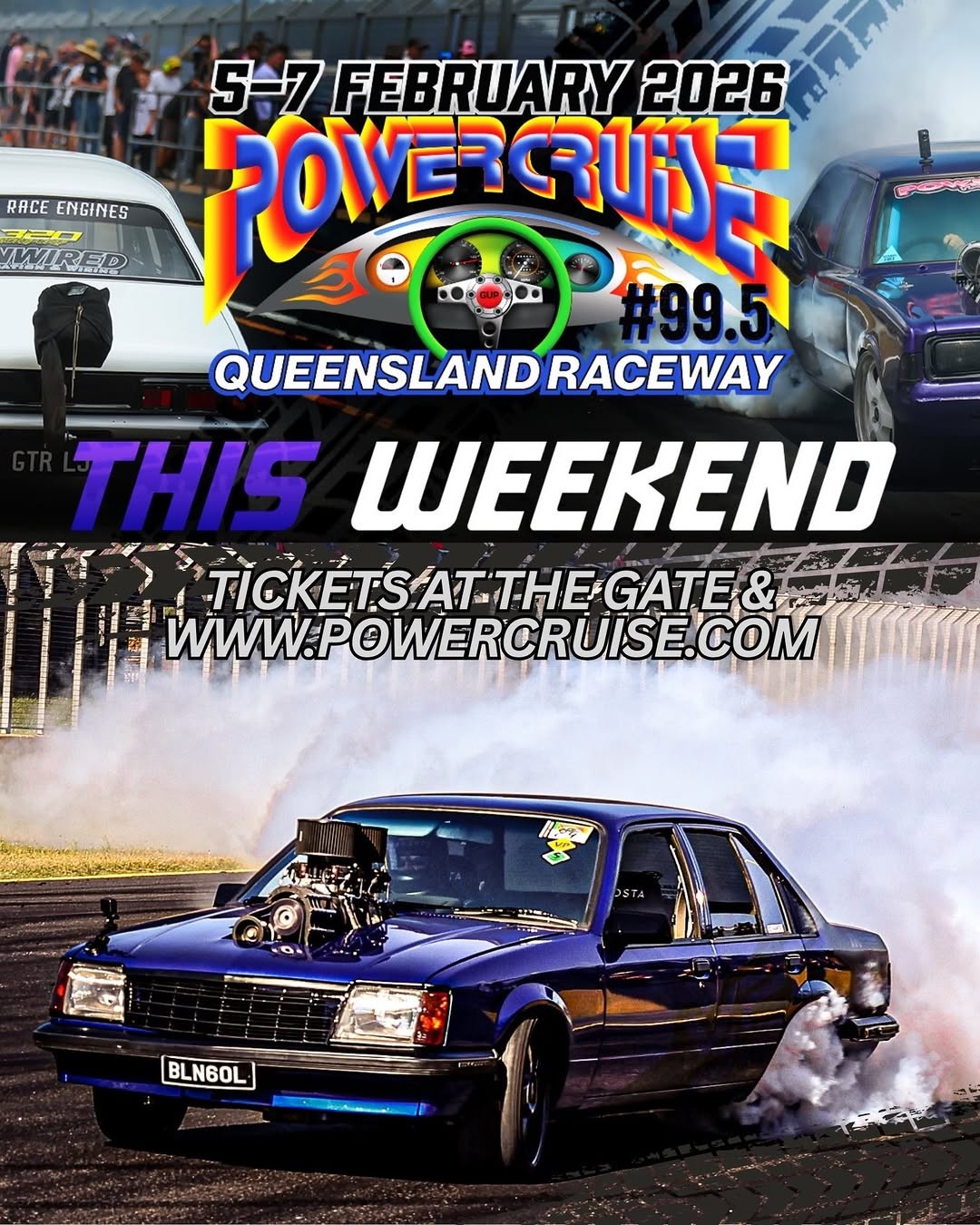 Powercruise #99.5 — JDM/Muscle spectator event in Brisbane, QLD on Thursday 5 February 2026