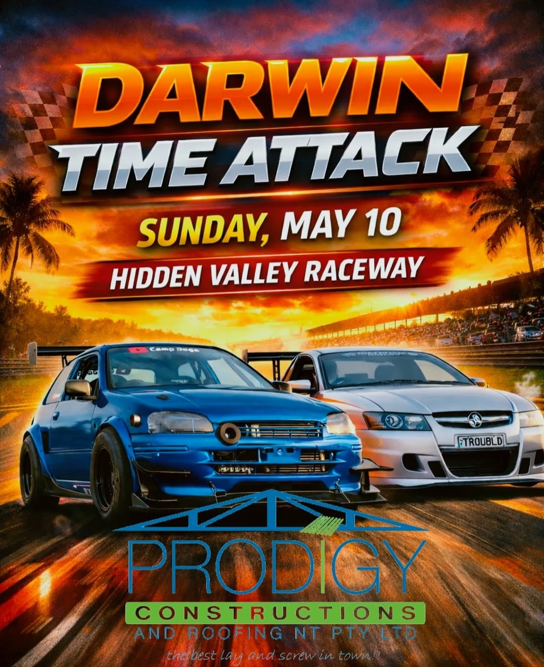 Darwin Time Attack — JDM/Muscle track day in Darwin, NT on Sunday 10 May 2026