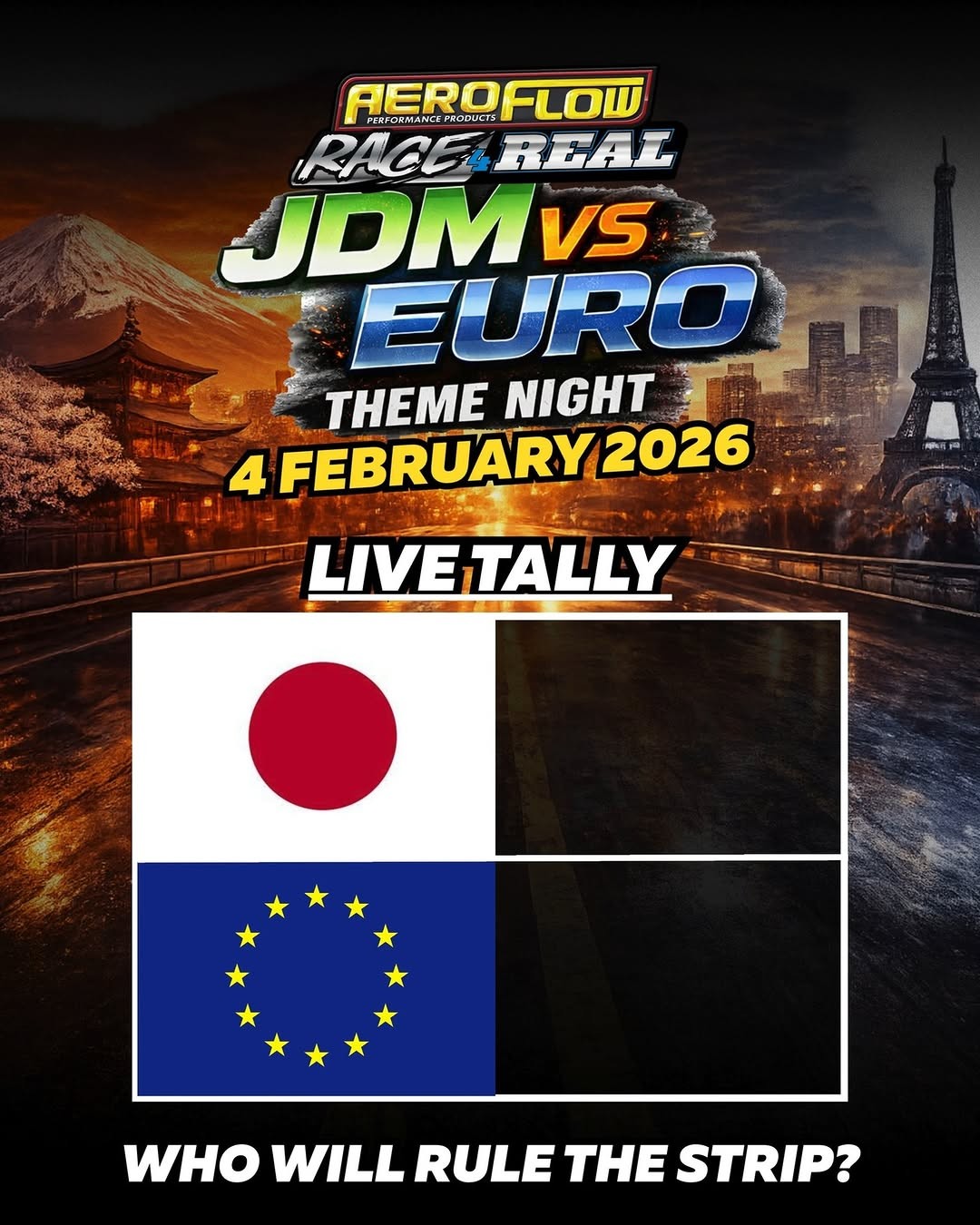 JDM VS EURO Theme Night — Euro/JDM track day in Sydney, NSW on Wednesday 4 February 2026