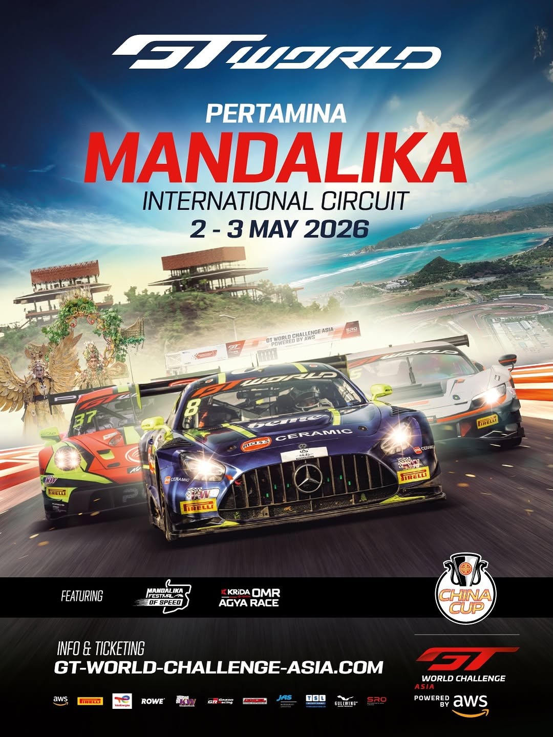 GT World Challenge Asia at Mandalika — Exotic/Euro spectator event in International on Saturday 2 May 2026