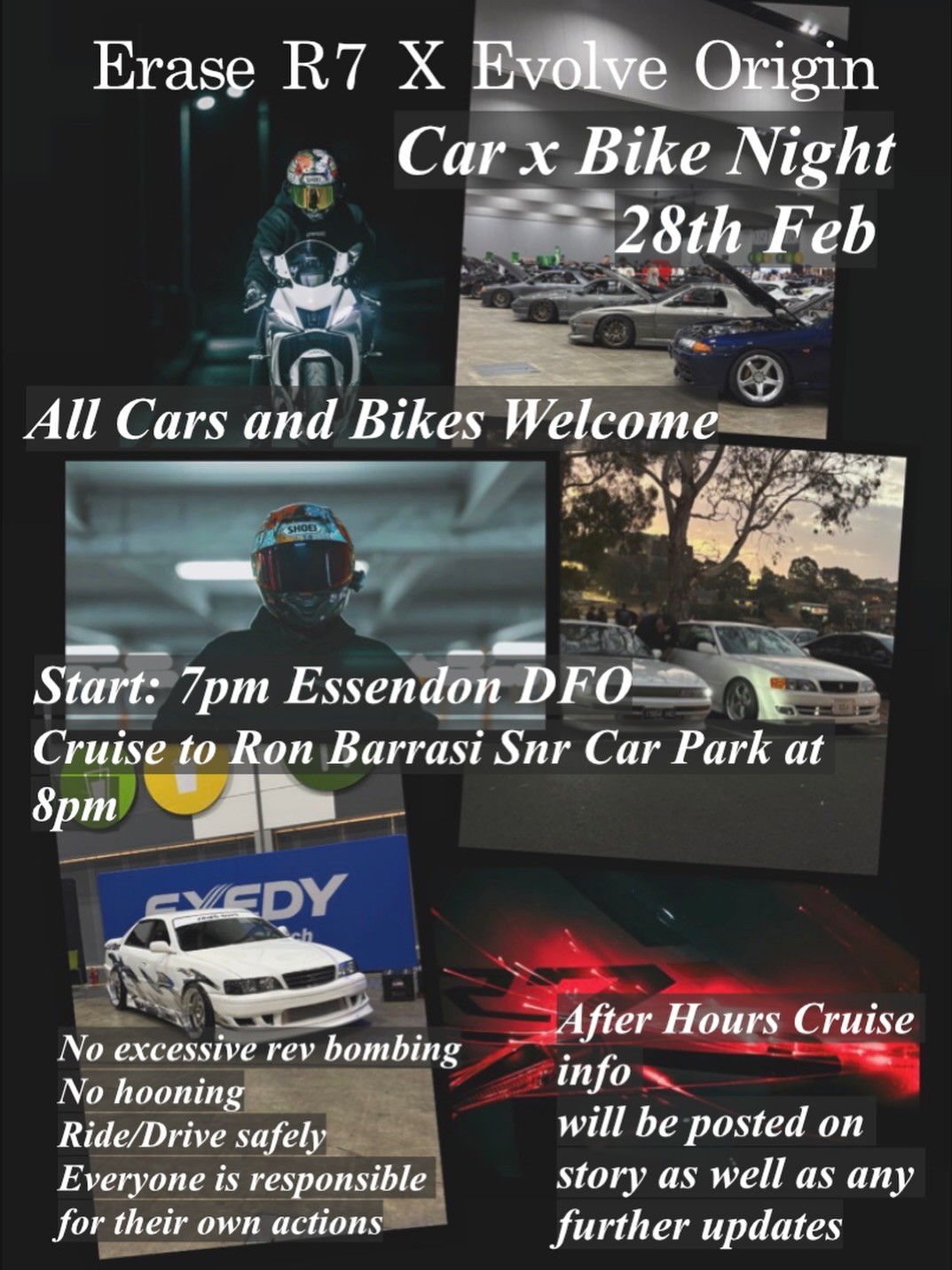 Car x Bike Night — JDM car meet in Melbourne, VIC on Saturday 28 February 2026