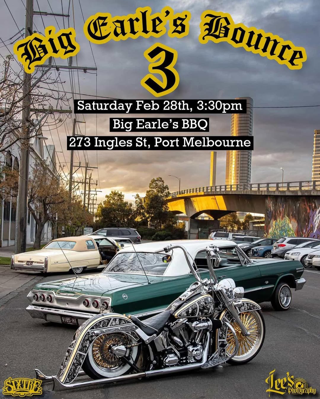 Big Earle's Bounce 3 — Classic/Stance car meet in Melbourne, VIC on Saturday 28 February 2026