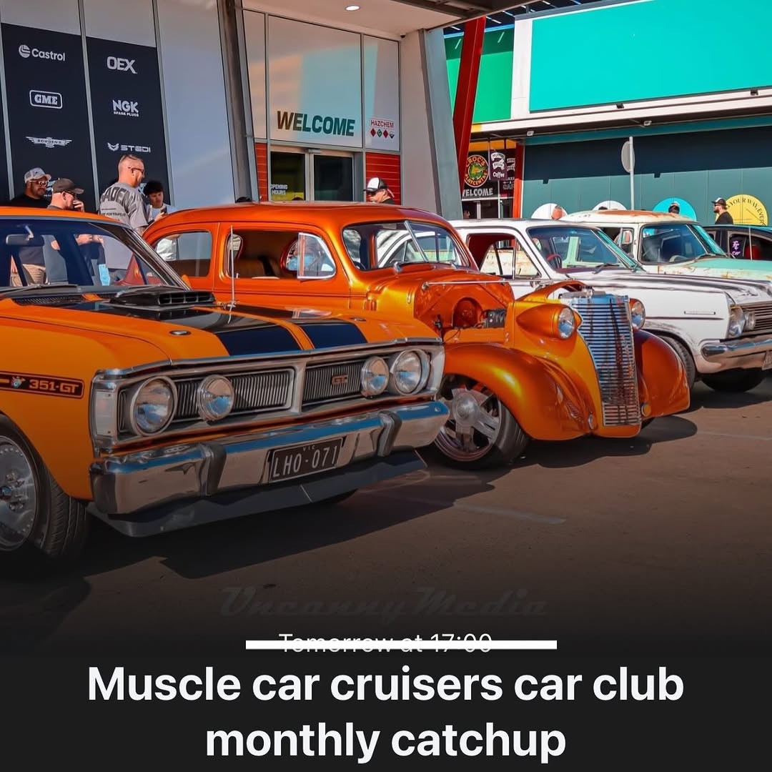 Muscle car cruisers car club monthly catchup — Muscle/Classic car meet in Melbourne, VIC on Saturday 7 February 2026