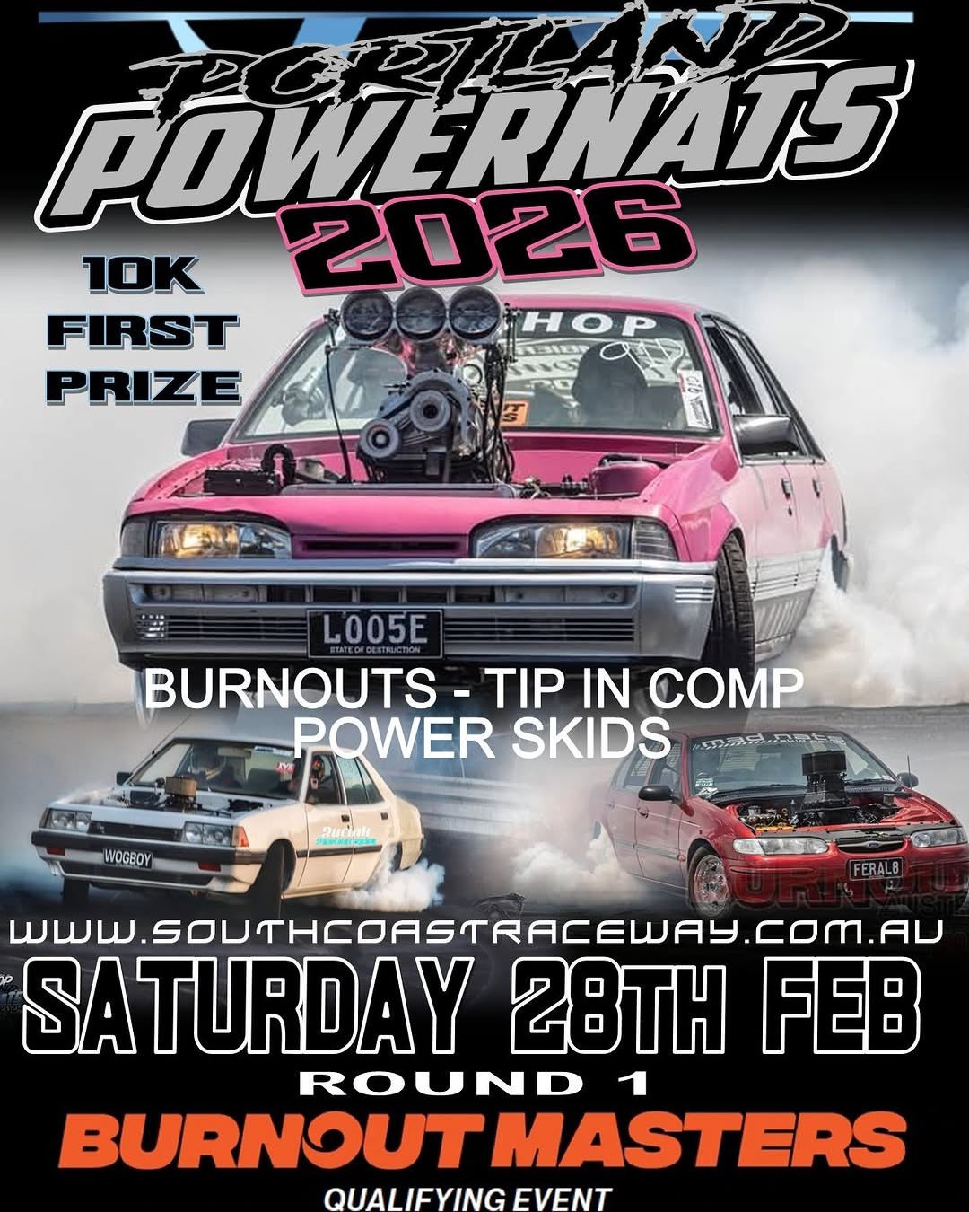 Portland Powernats 2026 — Muscle spectator event in Melbourne, VIC on Saturday 28 February 2026
