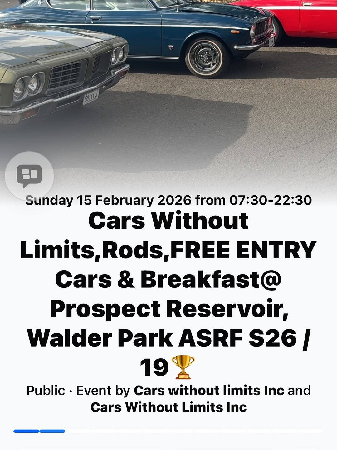 Cars Without Limits, Rods, Cars & Breakfast — Classic/Euro car meet in Sydney, NSW on Sunday 15 February 2026