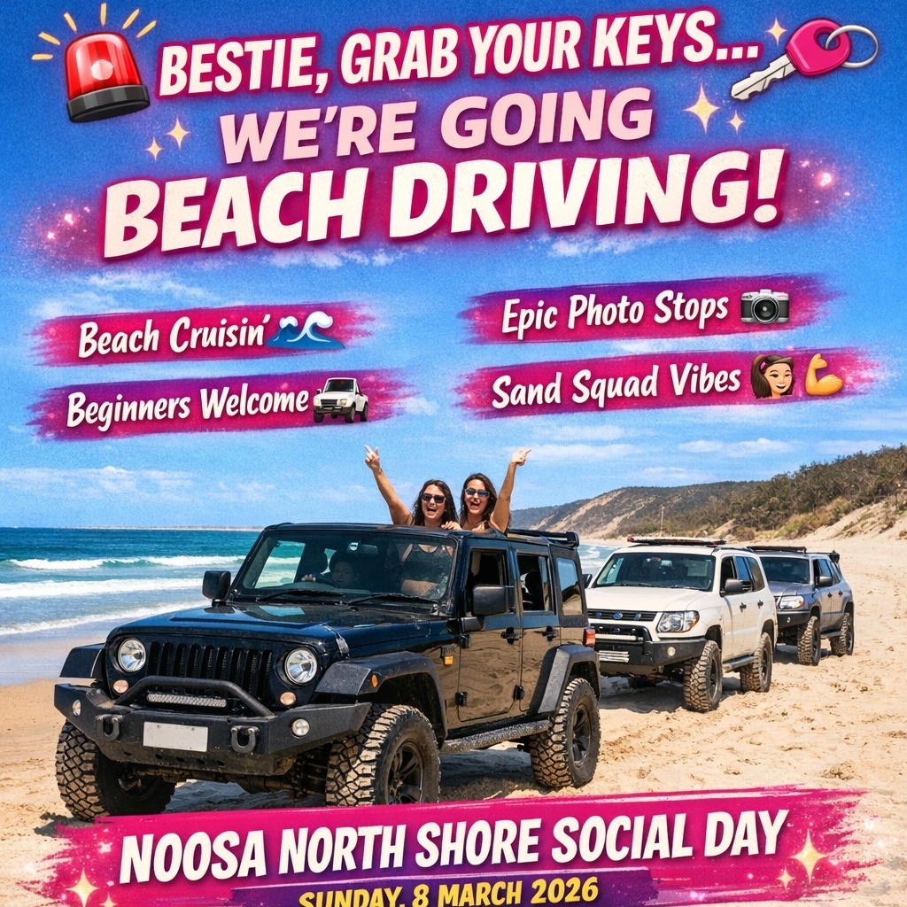 Noosa North Shore Social Day — 4x4 car meet in Brisbane, QLD on Sunday 8 March 2026