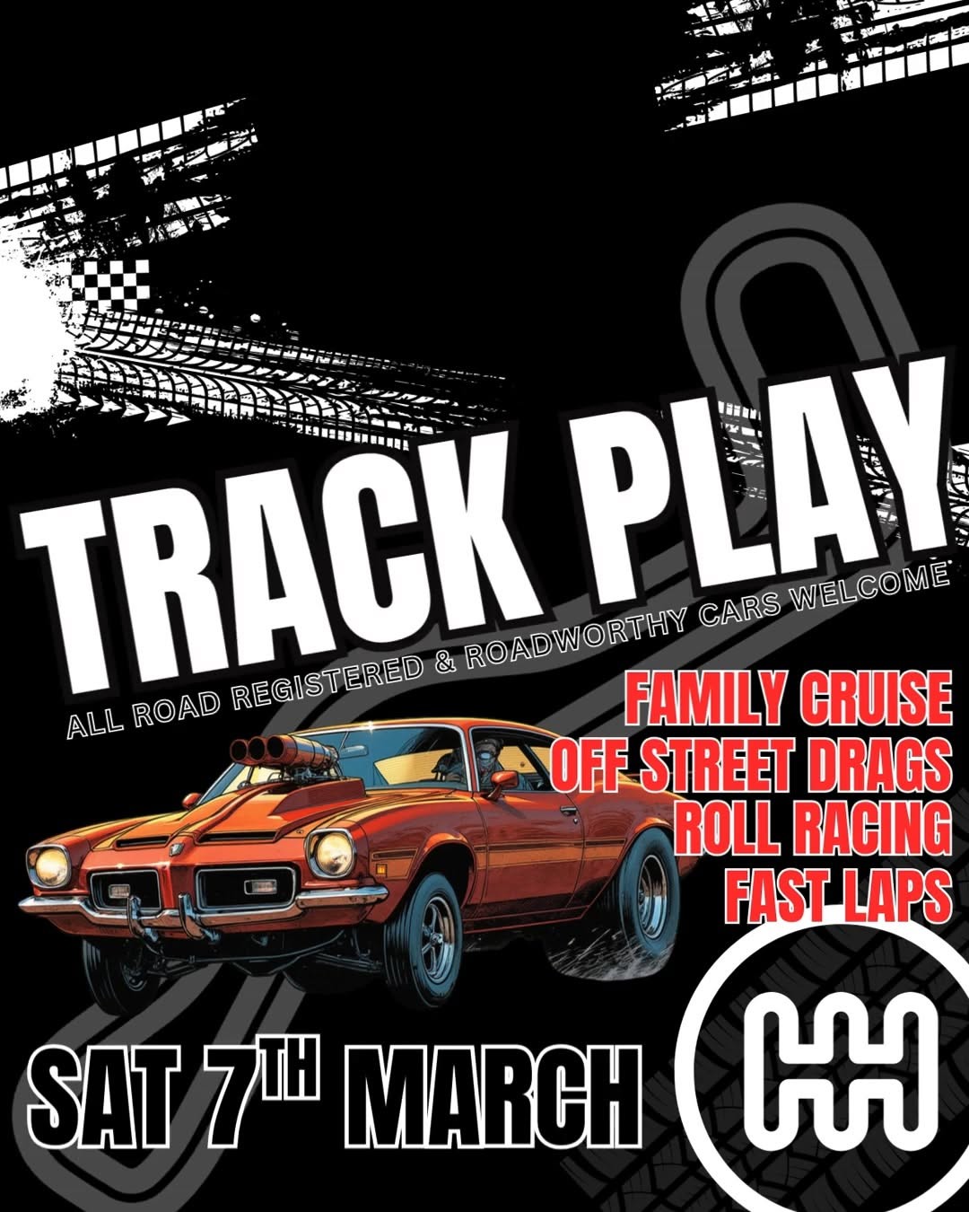 Track Play — Muscle track day in Brisbane, QLD on Saturday 7 March 2026