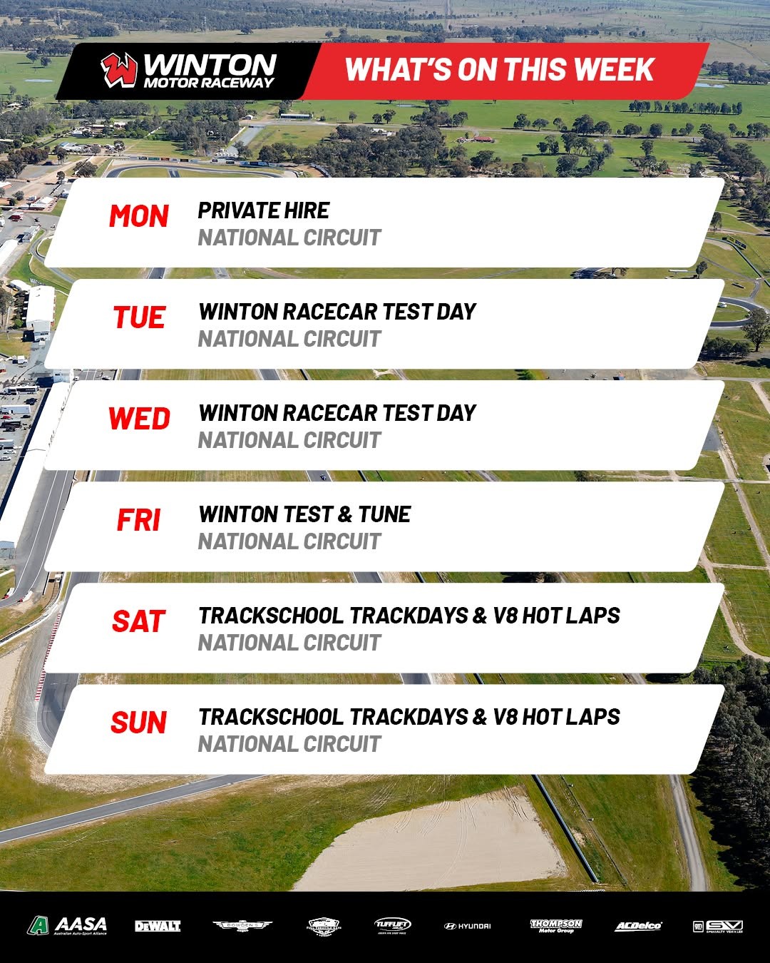 Trackschool Trackdays & V8 Hot Laps — Muscle track day in Melbourne, VIC on Saturday 14 February 2026