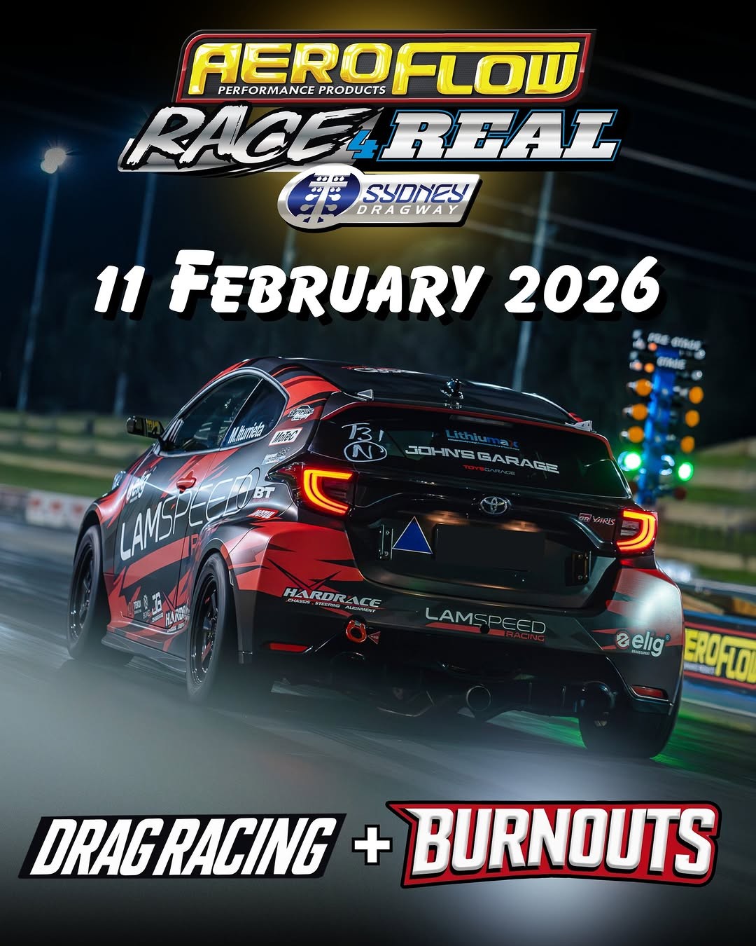 Aeroflow Race 4 Real — Muscle track day in Sydney, NSW on Wednesday 11 February 2026