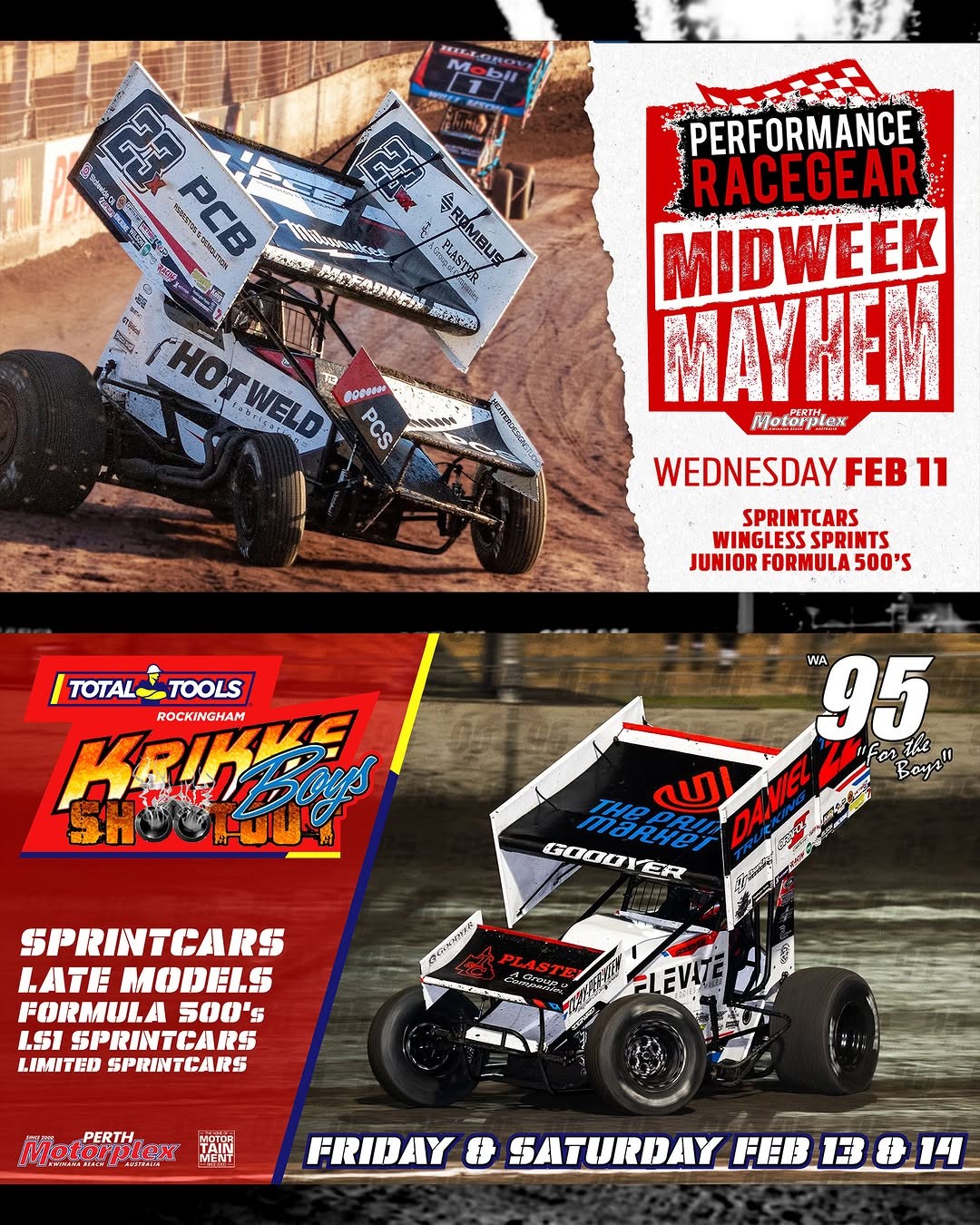Performance Racegear Midweek Mayhem — spectator event in Perth, WA on Wednesday 11 February 2026