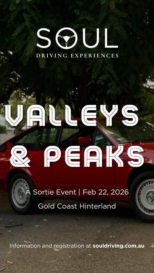 Valleys & Peaks — Euro/Classic car meet in Gold Coast, QLD on Sunday 22 February 2026