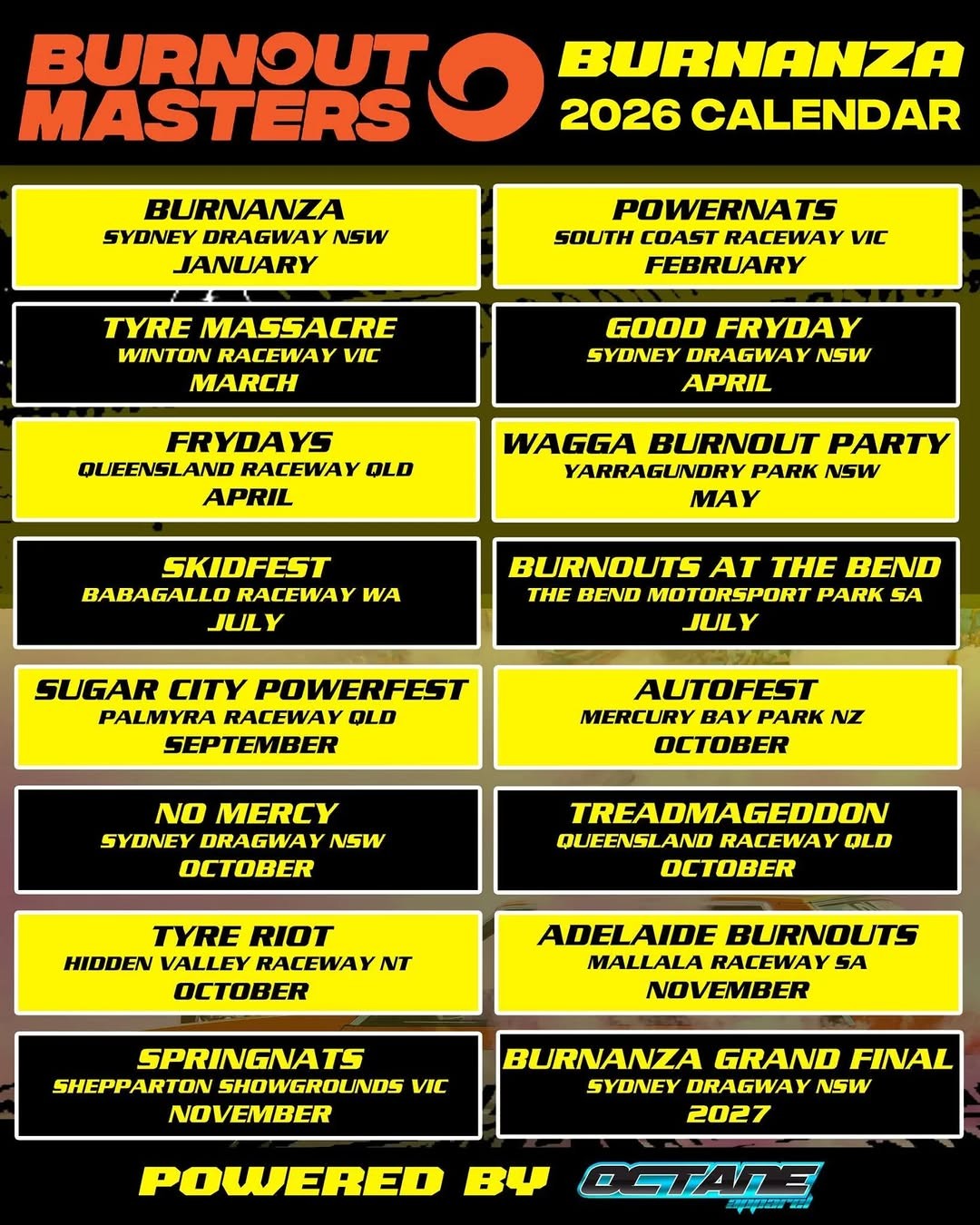 Autofest — Muscle spectator event in International on Saturday 26 September 2026