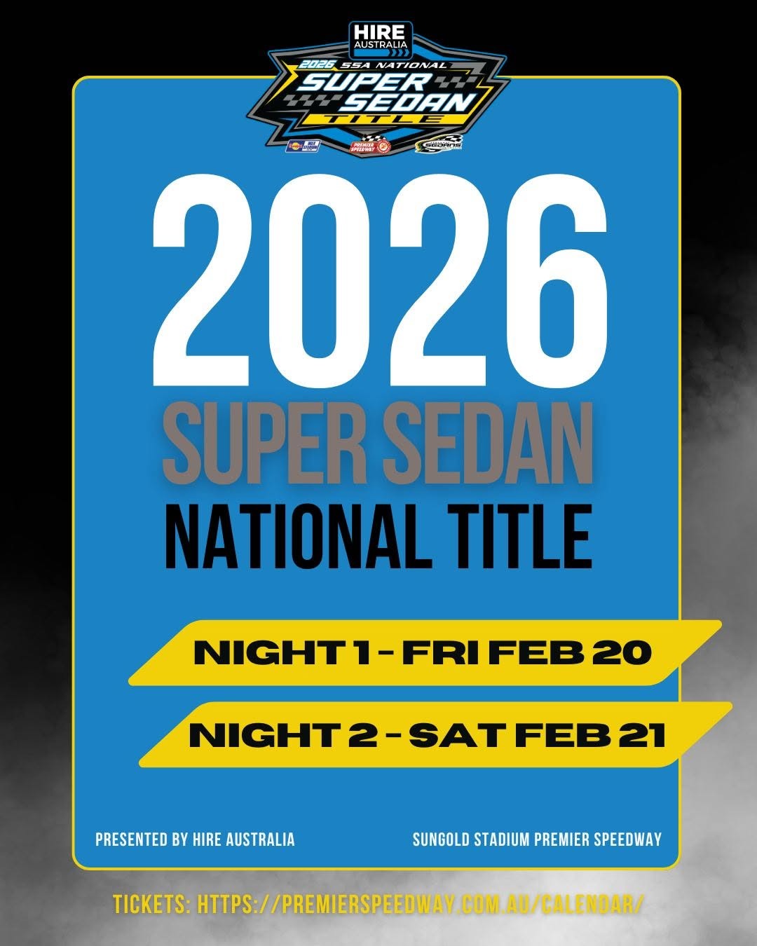 2026 Super Sedan National Title — Muscle spectator event in Melbourne, VIC on Friday 20 February 2026