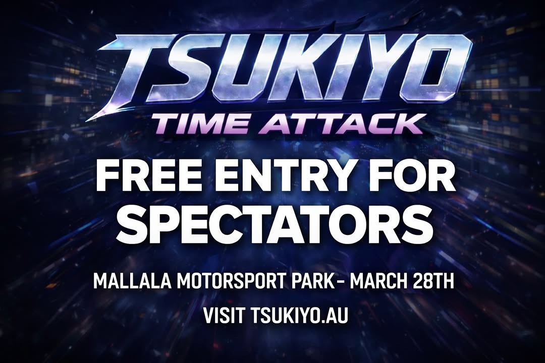 TSUKIYO TIME ATTACK — JDM/Stance track day in Adelaide, SA on Saturday 28 March 2026