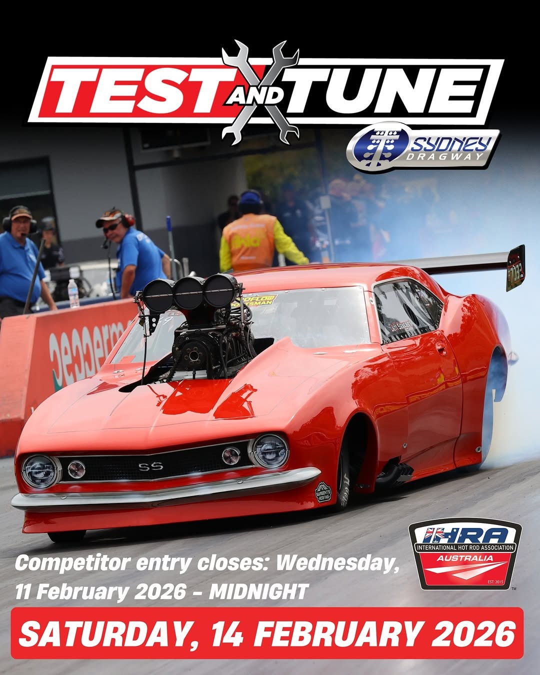 Test and Tune — Muscle/Classic track day in Sydney, NSW on Saturday 14 February 2026