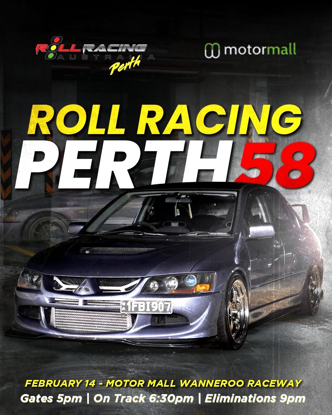 Roll Racing Perth 58 — track day in Perth, WA on Saturday 14 February 2026