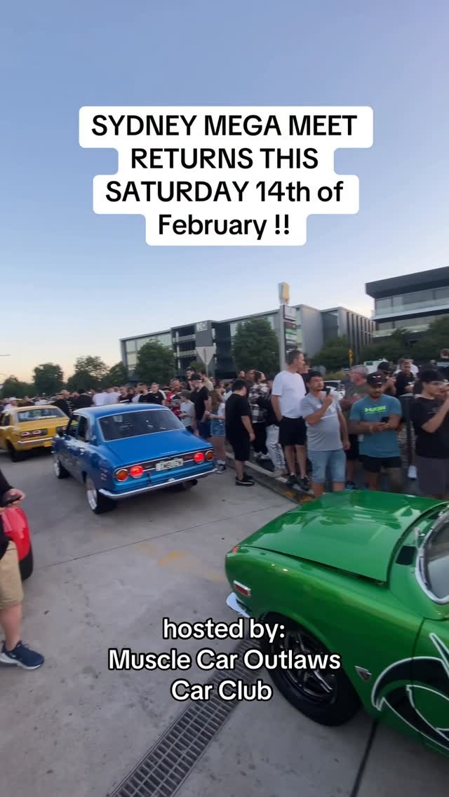 Sydney Mega Meet — Muscle/JDM car meet in Sydney, NSW on Saturday 14 February 2026