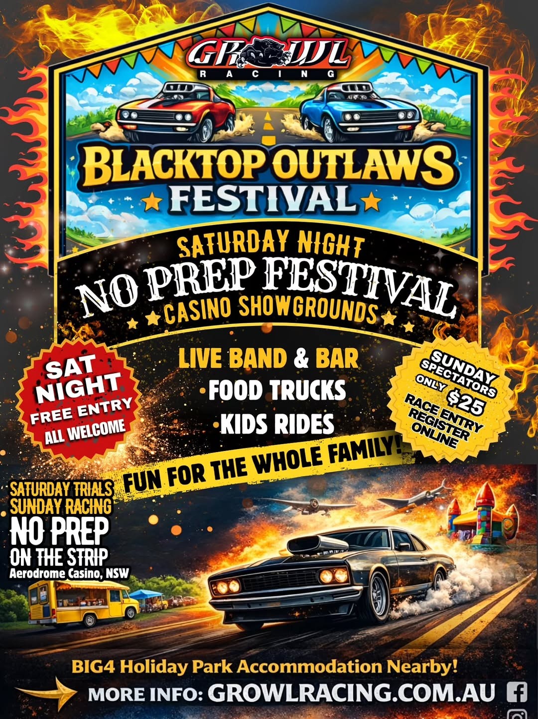 Blacktop Outlaws Festival — Muscle spectator event in Sydney, NSW on Saturday 20 June 2026