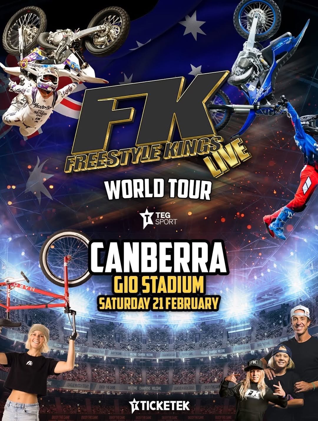 Freestyle Kings Live World Tour — spectator event in Canberra, NSW on Saturday 21 February 2026