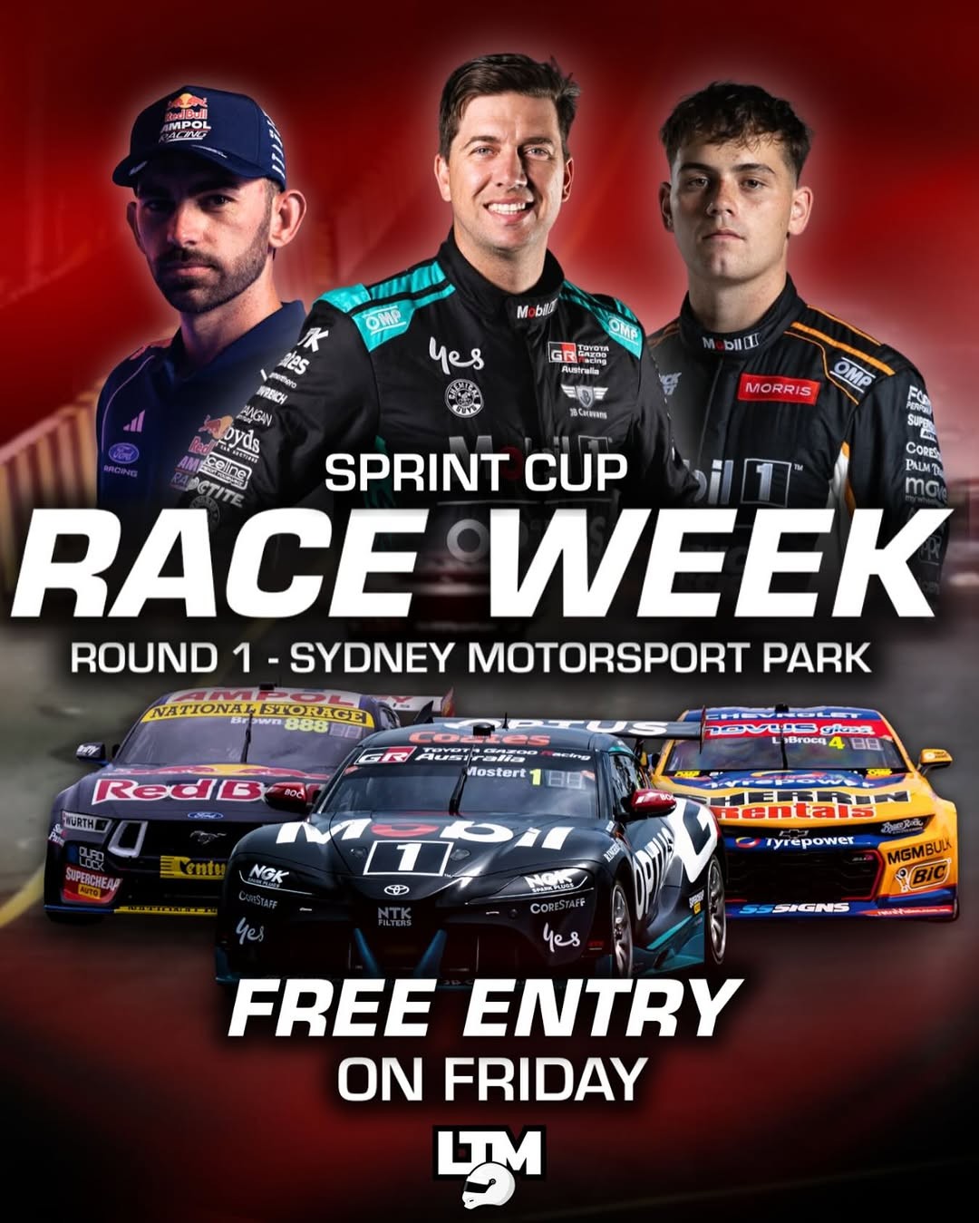 Sprint Cup Race Week - Round 1 — Muscle/Exotic spectator event in Sydney, NSW on Friday 20 February 2026