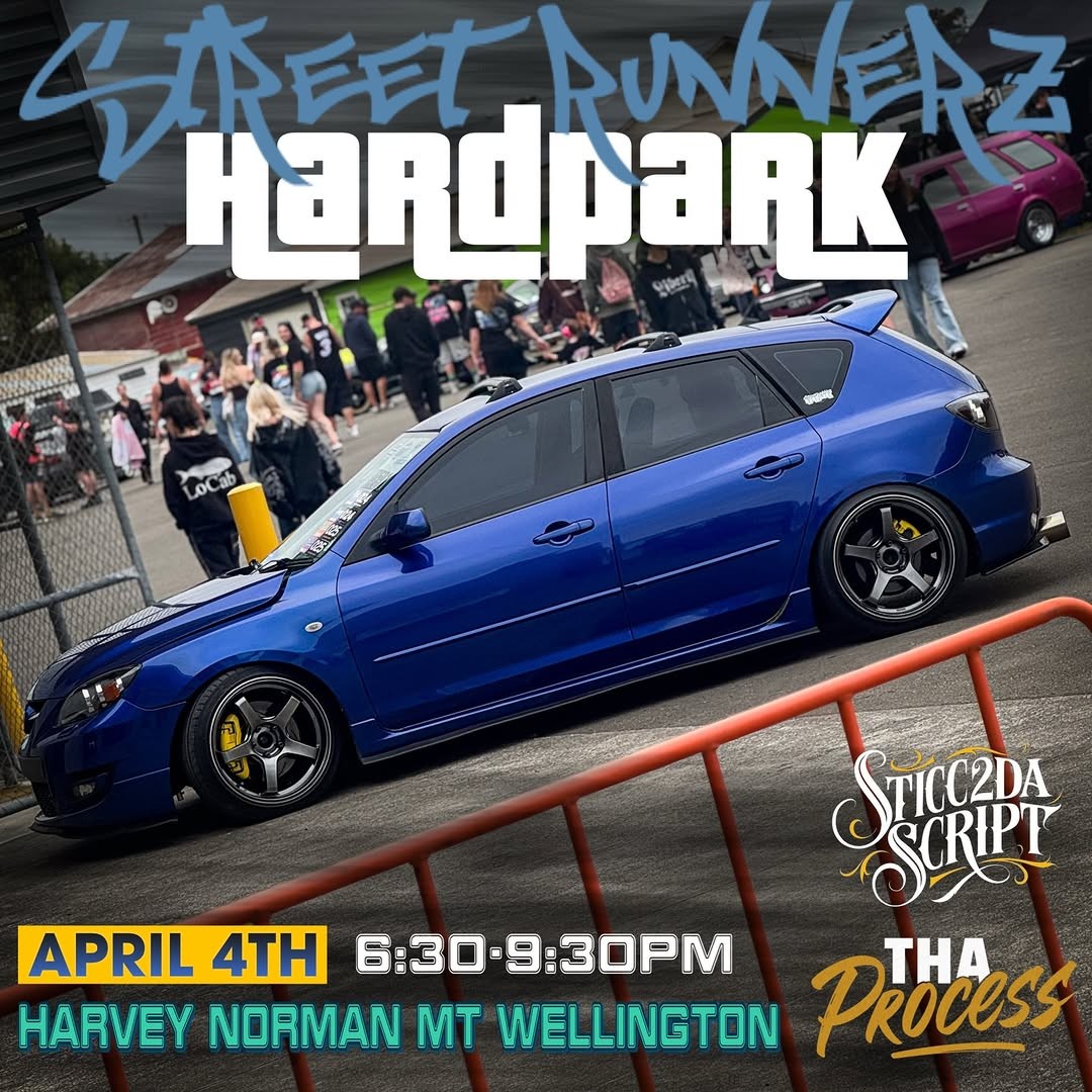 Street Runnerz Hardpark — JDM/Stance car meet in International on Saturday 4 April 2026