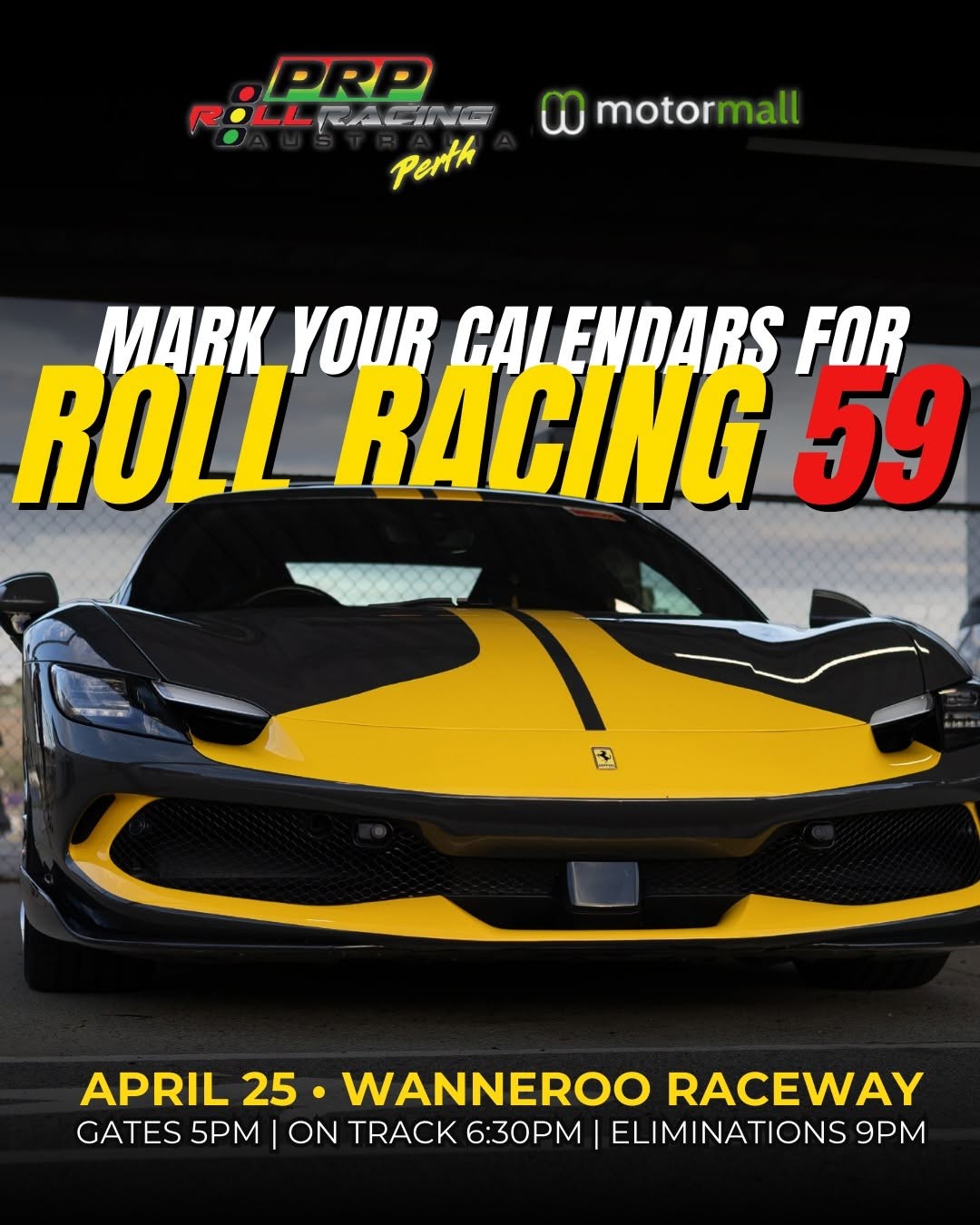 Roll Racing 59 — track day in Perth, WA on Saturday 25 April 2026