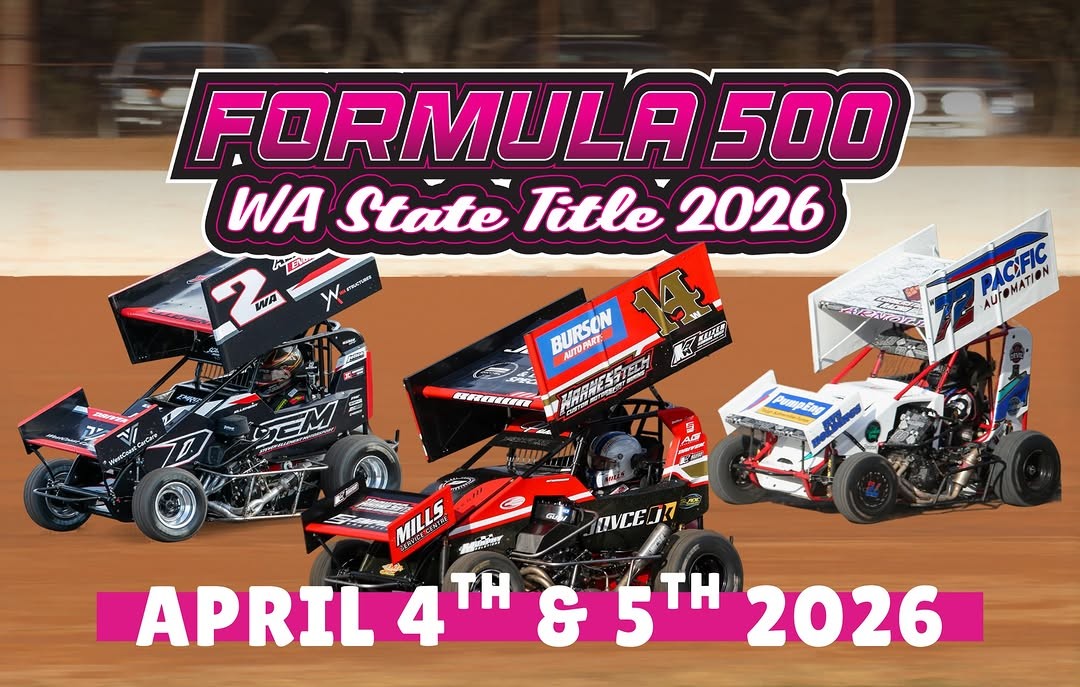 Formula 500 WA State Title 2026 — spectator event in Perth, WA on Saturday 4 April 2026