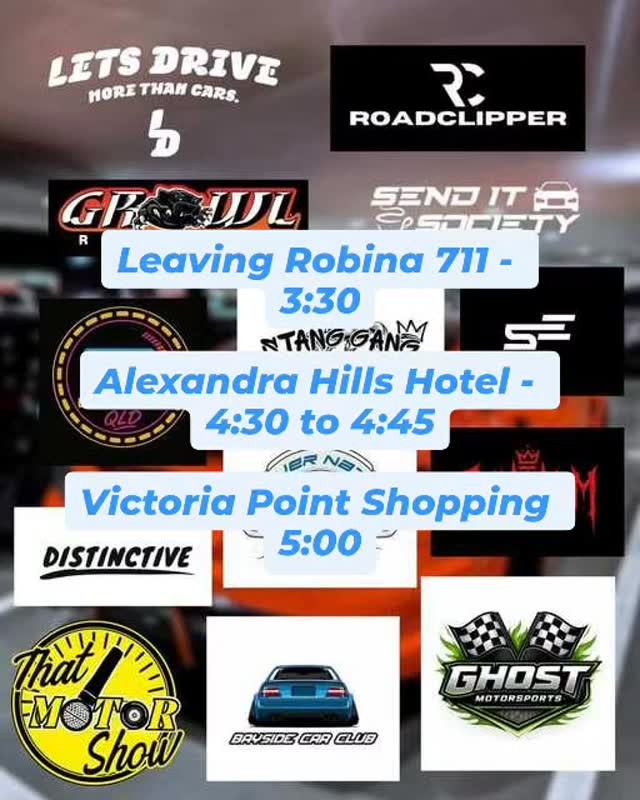 Multi-Club Cruise — Muscle car meet in Brisbane, QLD on Saturday 21 February 2026