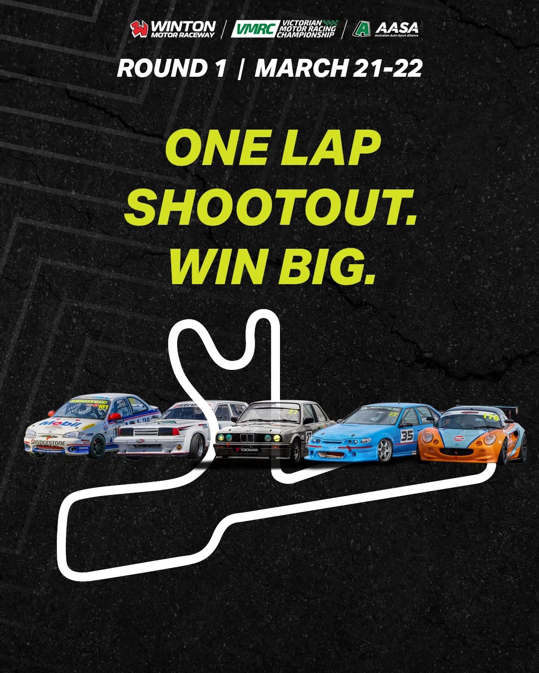 VMRC Round 1 — Muscle/Euro track day in Melbourne, VIC on Saturday 21 March 2026
