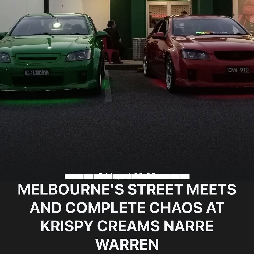 Melbourne's Street Meets & Complete Chaos at Krispy Kreme — Muscle/JDM car meet in Melbourne, VIC on Friday 27 February 2026