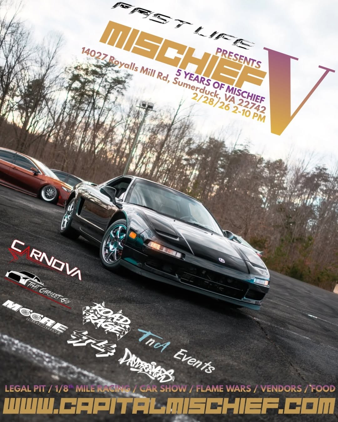 Mischief V — track day in International on Saturday 28 February 2026